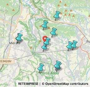 Mappa Via XXV Aprile, 24030 Carvico BG, Italia (3.68917)