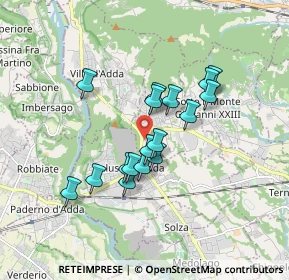 Mappa Via XXV Aprile, 24030 Carvico BG, Italia (1.37235)