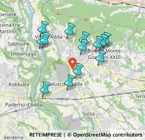 Mappa Via XXV Aprile, 24030 Carvico BG, Italia (1.60385)