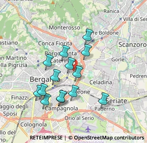 Mappa 24025 Bergamo BG, Italia (1.57857)