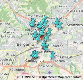 Mappa 24025 Bergamo BG, Italia (1.1975)