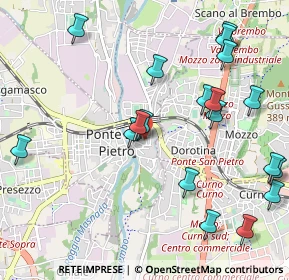Mappa Via dei Mille, 24036 Ponte San Pietro BG, Italia (1.2445)