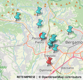 Mappa Via dei Mille, 24036 Ponte San Pietro BG, Italia (3.16364)