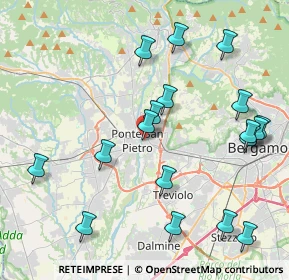 Mappa Via dei Mille, 24036 Ponte San Pietro BG, Italia (4.64667)