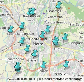 Mappa Via dei Mille, 24036 Ponte San Pietro BG, Italia (2.3785)