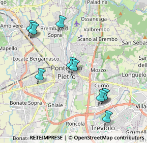 Mappa Via dei Mille, 24036 Ponte San Pietro BG, Italia (2.12636)