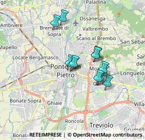Mappa Via dei Mille, 24036 Ponte San Pietro BG, Italia (1.33667)