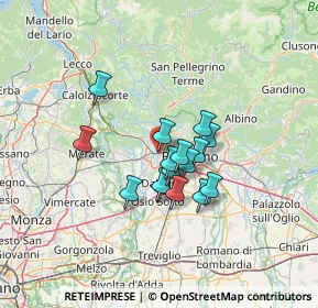 Mappa Via dei Mille, 24036 Ponte San Pietro BG, Italia (9.38438)