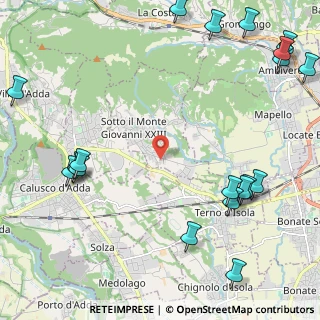 Mappa Via dei Gelsi, 24039 Sotto il Monte Giovanni XXIII BG, Italia (3.2355)