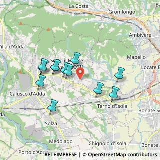 Mappa Via dei Gelsi, 24039 Sotto il Monte Giovanni XXIII BG, Italia (1.63917)