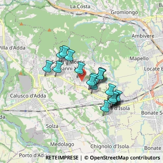 Mappa Via dei Gelsi, 24039 Sotto il Monte Giovanni XXIII BG, Italia (1.4405)
