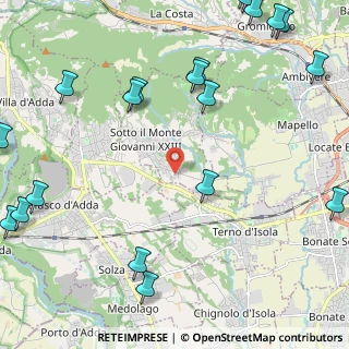 Mappa Via dei Gelsi, 24039 Sotto il Monte Giovanni XXIII BG, Italia (3.259)