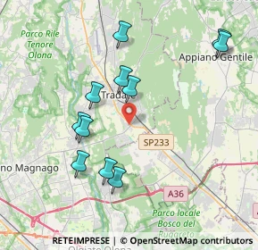 Mappa Via della Fornace Cortellezzi, 21049 Tradate VA, Italia (3.88909)
