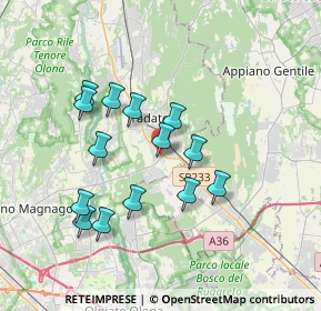 Mappa Via della Fornace Cortellezzi, 21049 Tradate VA, Italia (3.24643)