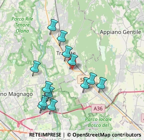 Mappa Via della Fornace Cortellezzi, 21049 Tradate VA, Italia (3.63923)