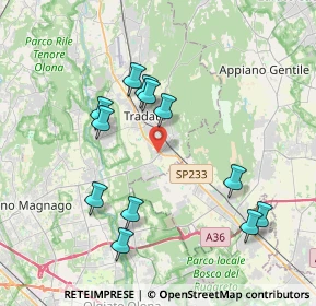 Mappa Via della Fornace Cortellezzi, 21049 Tradate VA, Italia (3.81167)