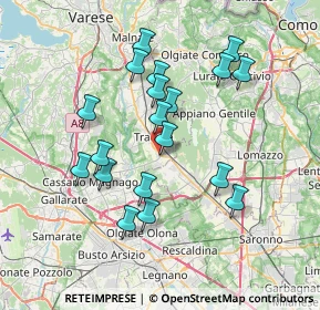 Mappa Via della Fornace Cortellezzi, 21049 Tradate VA, Italia (6.76842)