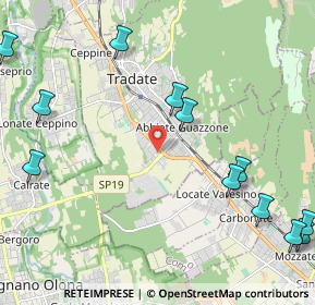 Mappa Via della Fornace Cortellezzi, 21049 Tradate VA, Italia (2.86917)