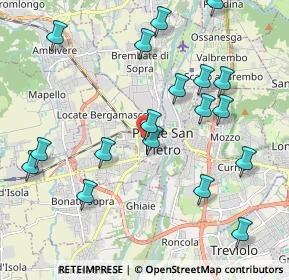 Mappa Via Santa Caterina da Siena, 24036 Ponte San Pietro BG, Italia (2.25111)