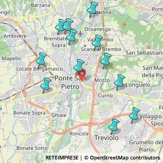 Mappa Via Brembo, 24030 Mozzo BG, Italia (2.25917)