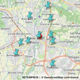 Mappa Via Brembo, 24030 Mozzo BG, Italia (1.91364)