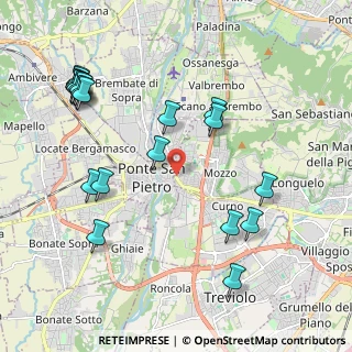Mappa Via Brembo, 24030 Mozzo BG, Italia (2.406)