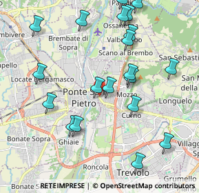 Mappa Via Brembo, 24030 Mozzo BG, Italia (2.249)