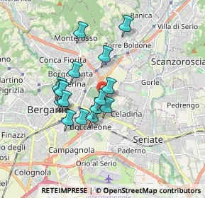 Mappa Via Monte Gleno, 24125 Bergamo BG, Italia (1.41375)