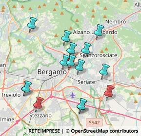 Mappa Via Monte Gleno, 24125 Bergamo BG, Italia (3.68533)