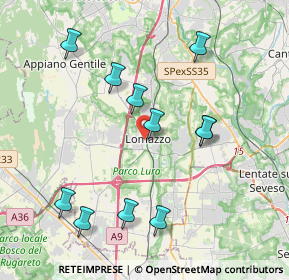 Mappa Viale Trento, 22074 Lomazzo CO, Italia (4.02727)