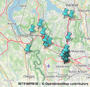 Mappa Via ai Monti, 21019 Somma Lombardo VA, Italia (6.96421)