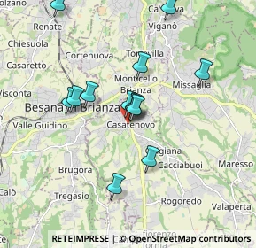 Mappa Via Don Giovenzana, 23880 Casatenovo LC, Italia (1.56231)