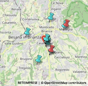 Mappa Via Don Giovenzana, 23880 Casatenovo LC, Italia (1.09833)
