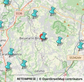 Mappa Via Don Giovenzana, 23880 Casatenovo LC, Italia (6.35583)