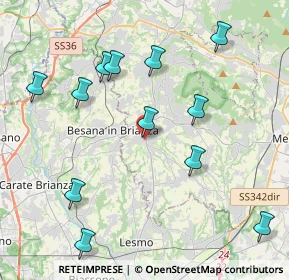 Mappa Via Don Giovenzana, 23880 Casatenovo LC, Italia (4.49667)