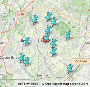 Mappa Via Don Giovenzana, 23880 Casatenovo LC, Italia (3.36667)