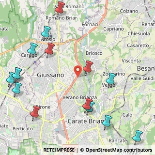 Mappa Via Morigiola, 20843 Verano Brianza MB, Italia (2.90867)
