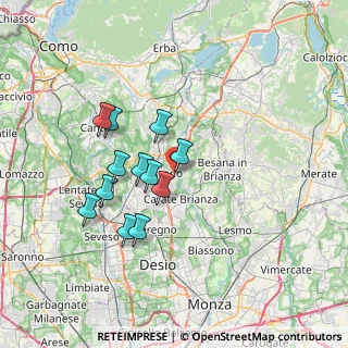 Mappa Via Morigiola, 20843 Verano Brianza MB, Italia (6.0175)