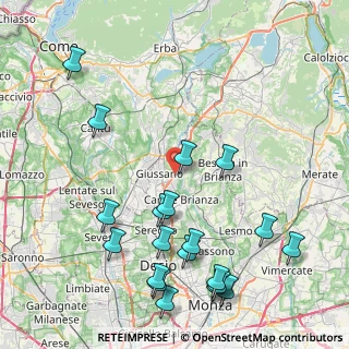 Mappa Via Morigiola, 20843 Verano Brianza MB, Italia (10.098)