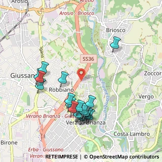 Mappa Via Morigiola, 20843 Verano Brianza MB, Italia (1.034)