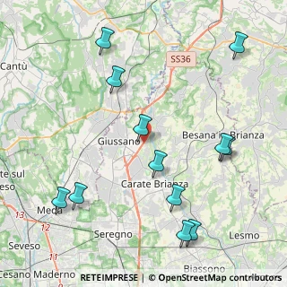 Mappa Via Morigiola, 20843 Verano Brianza MB, Italia (4.90917)