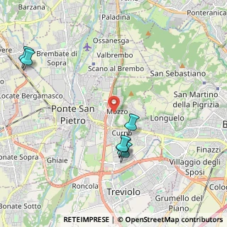 Mappa Via Piatti, 24030 Mozzo BG, Italia (3.85333)
