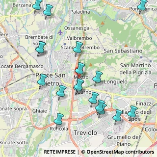 Mappa Via Piatti, 24030 Mozzo BG, Italia (2.32389)