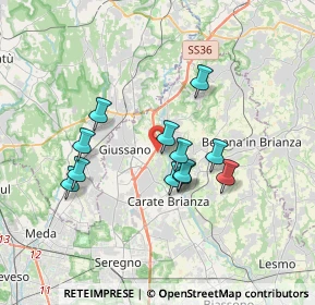 Mappa Via San Giuseppe, 20843 Giussano MB, Italia (2.90167)