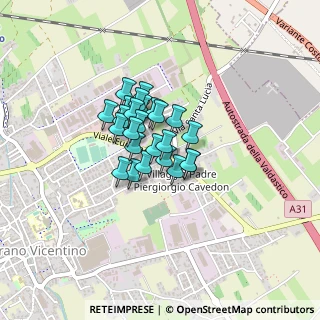 Mappa Via Padre E. Ferracin, 36035 Marano Vicentino VI, Italia (0.23846)