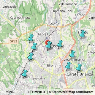 Mappa Via Fratelli Cairoli, 20833 Giussano MB, Italia (2.01182)