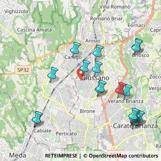 Mappa Via Fratelli Cairoli, 20833 Giussano MB, Italia (2.52053)