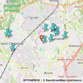 Mappa Via Fratelli Cairoli, 20833 Giussano MB, Italia (0.94727)