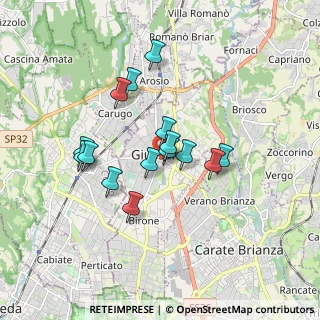 Mappa Piazza S. Carlo, 20833 Giussano MB, Italia (1.40467)