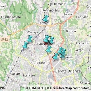 Mappa Via Borella, 20833 Giussano MB, Italia (1.2175)
